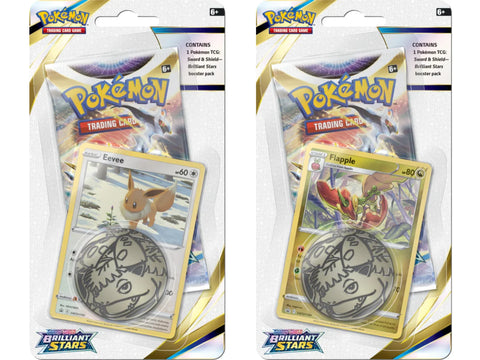 Pokemon TCG: Sword & Shield - Brilliant Stars Checklane Blisters Pokemon TCG: Sword & Shield - Brilliant Stars Checklane Blisters
